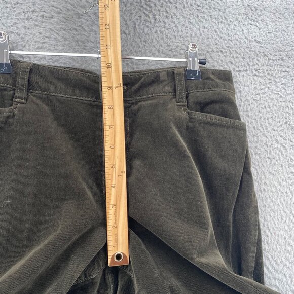 Talbots Pants Womens 10 Petite Curvy Brown Corduroy Straight Leg Stretch Casual - Picture 9 of 12